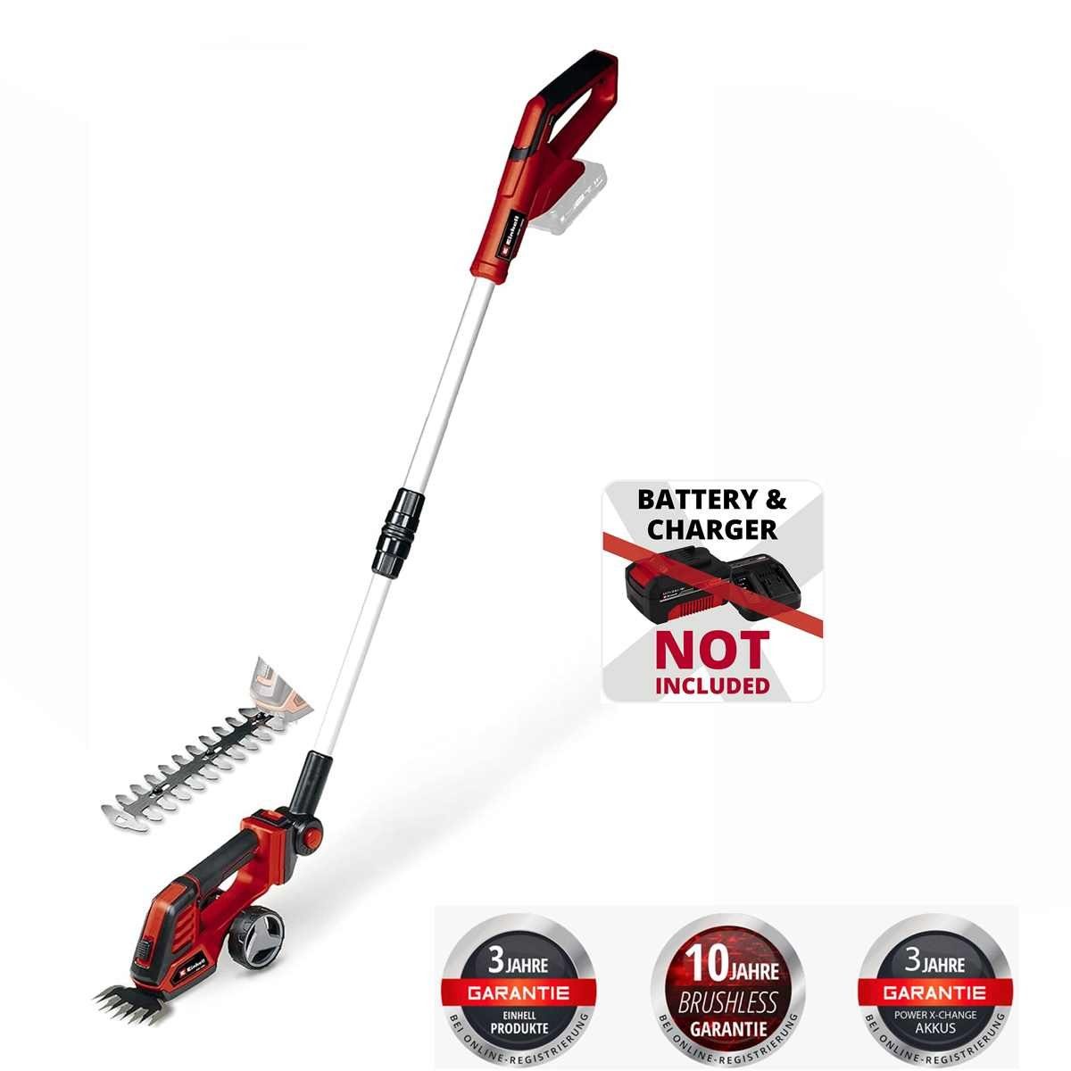 Einhell Akku-Gras- und Strauchscherenset Einhell Akku-Gras- und Strauchschere GE-CG 18/100 Li T- 18V (Solo)