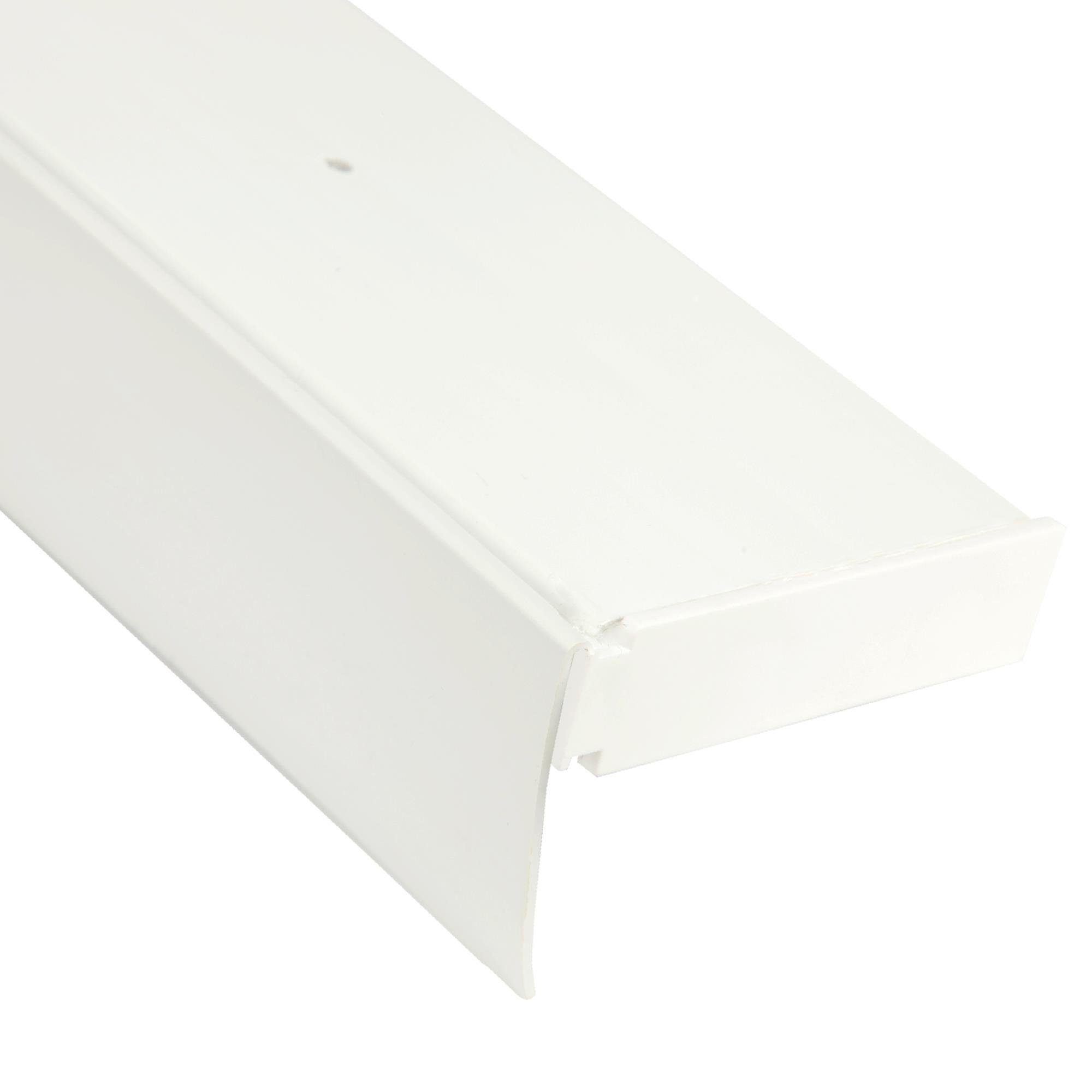 Bestlivings Gardinenstange, 2-läufig, Fixmaß, mit Bohren, verschraubt, Kunststoff, Gardinenschiene + Blende, 1-3 lauf, versch. Längen/ Designs