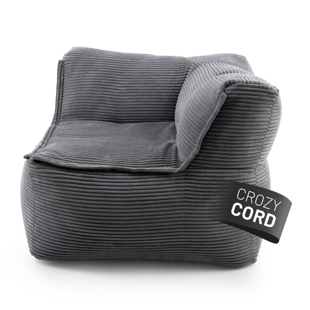 Lumaland Sitzsack Sitzsack-Sofa Modular Cord 81x81x70cm Ecke rechts, Sessel günstig online kaufen