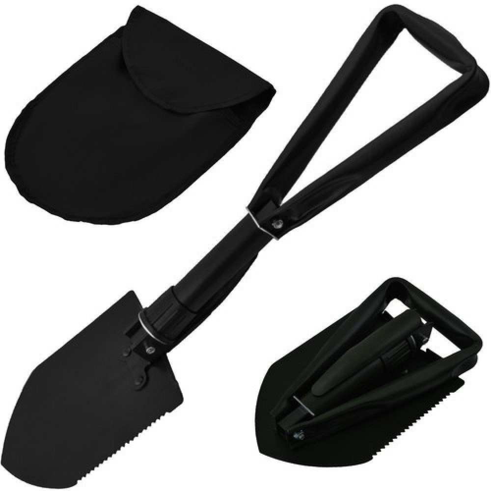 ISO TRADE Schaufel Klappschaufel Faltwerkzeug, (Spar-Set, 1 St., Tasche Camping 3-teilig), für Outdoor-Expeditionen, Camping, Wandern, Überleben