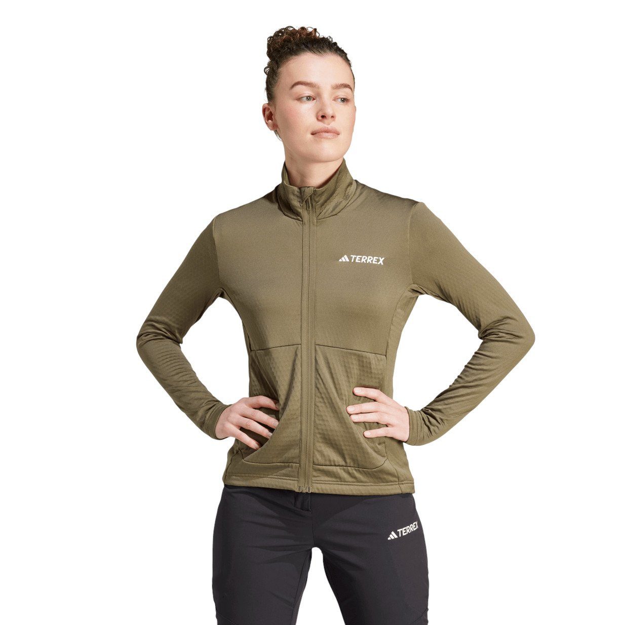 adidas Performance Fleecejacke Terrex Multi Light olivegrün Damen