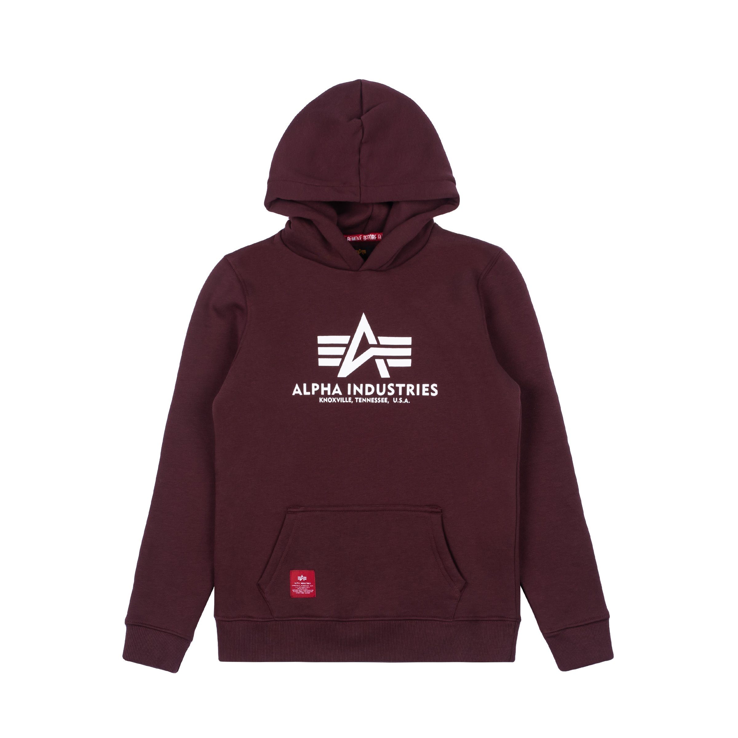 Alpha Industries Hoodie Alpha Industries Kinder Kapuzenpullover Basic deep maroon | Sweatshirts