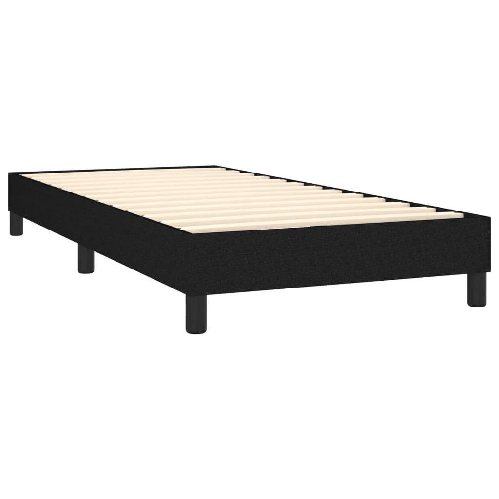 furnicato Bett Boxspring-Bettrahmen 203 x 100 x 25 cm Schwarz (1-tlg), Atmungsaktives Bettgestell mit stabilen Beinen für dein Schlafzimmer – Bild 4 von 5