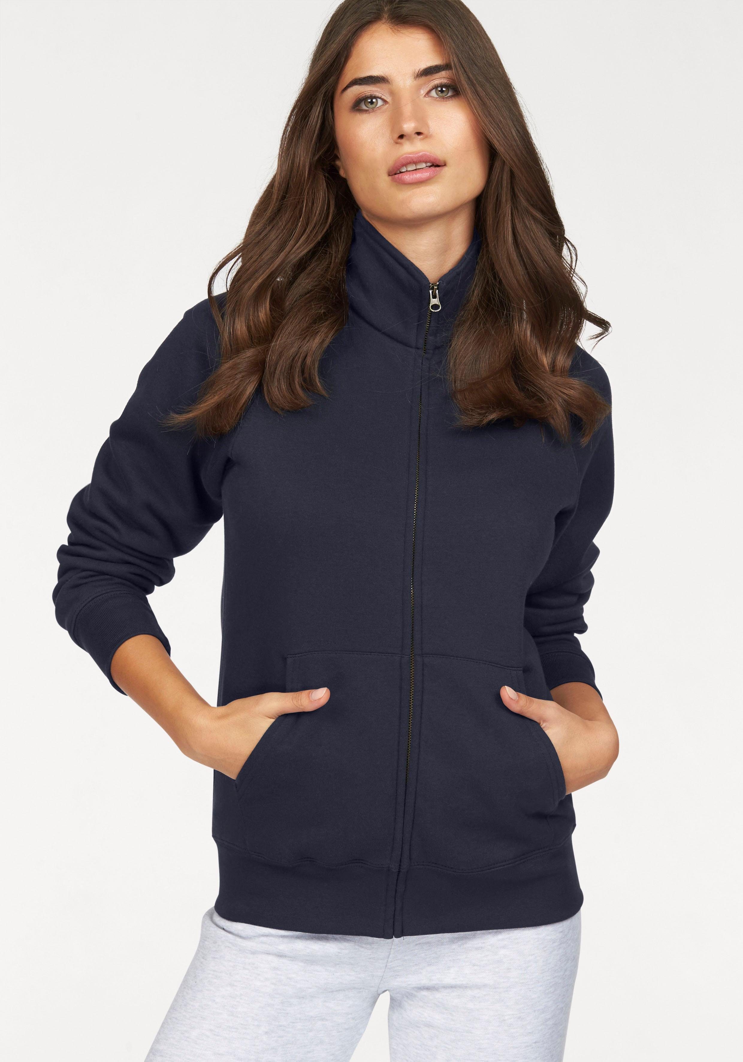 Fruit of the Loom Sweatshirt Lady-Fit Premium Sweat Jacket marine