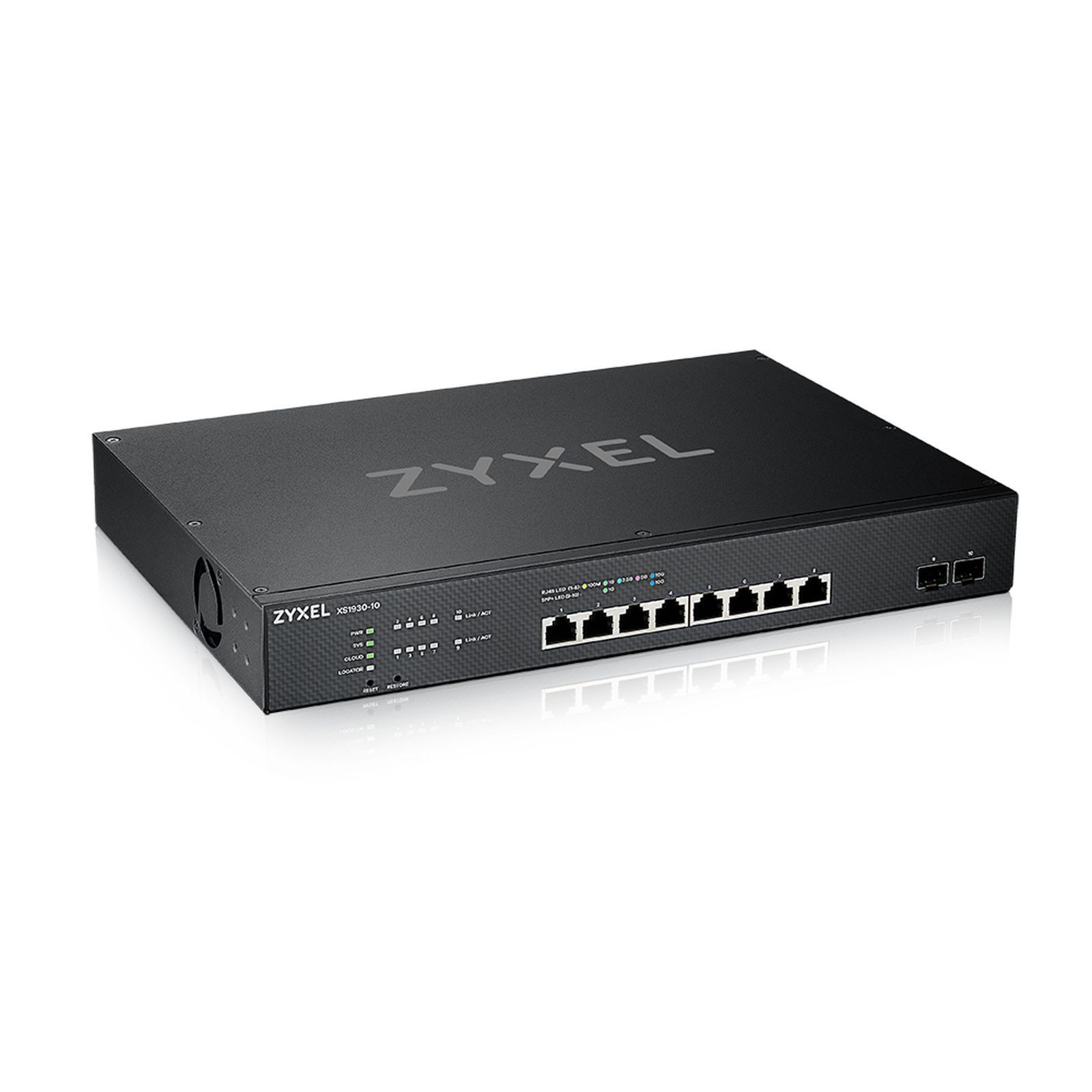 Zyxel XS1930-10 SWITCH SMART MANAGED MULTI-GIGABIT RJ45 MANAGED RACK 8PORT Netzwerk-Switch