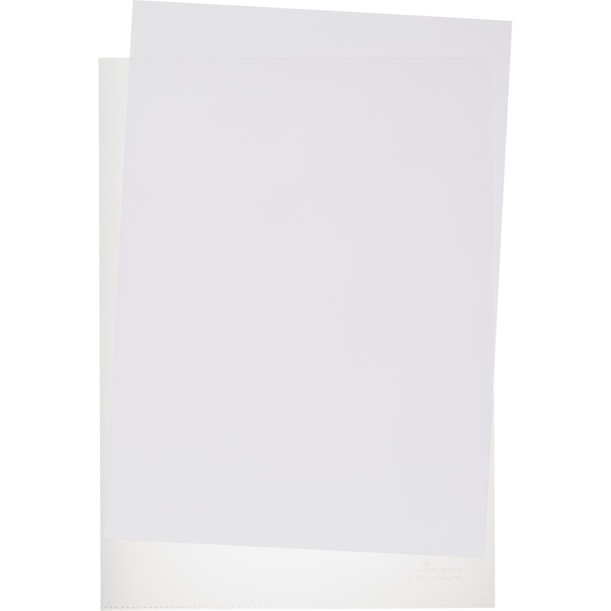 DURABLE Prospekthülle Sichthülle A4 PP 0,1mm oben und rechts offen transparent 100 Stück