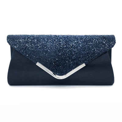 LENBEST Abendtasche Abendtasche Frauen Glitter Umschlag Clutch Tasche, Mit Kette (1-tlg), Stilvolle Persönlichkeit und praktisches Design
