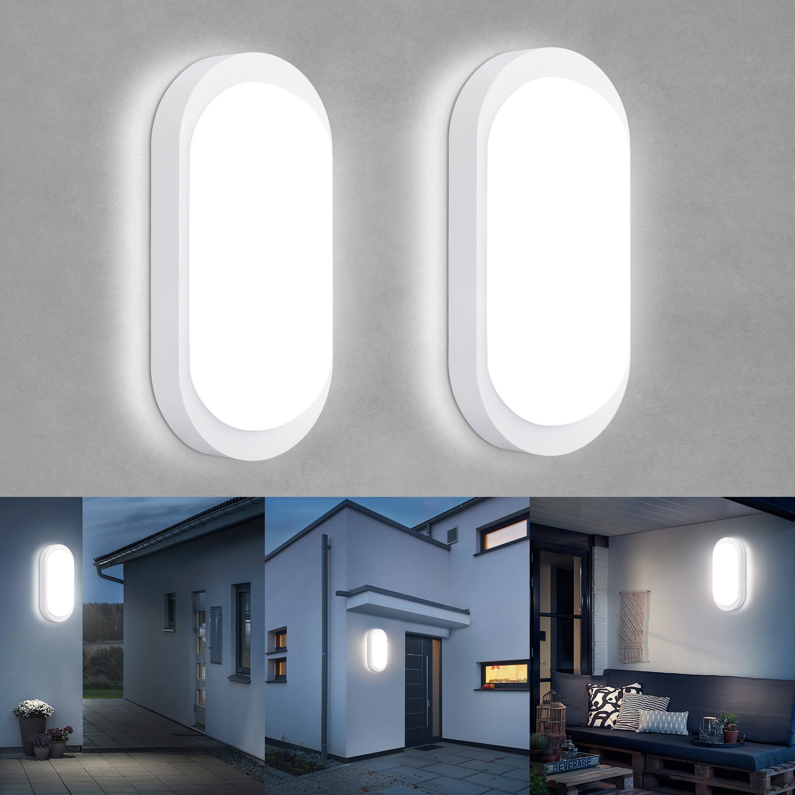 Oraymin Wandleuchte LED Kellerlampe 18W 1710LM günstig online kaufen