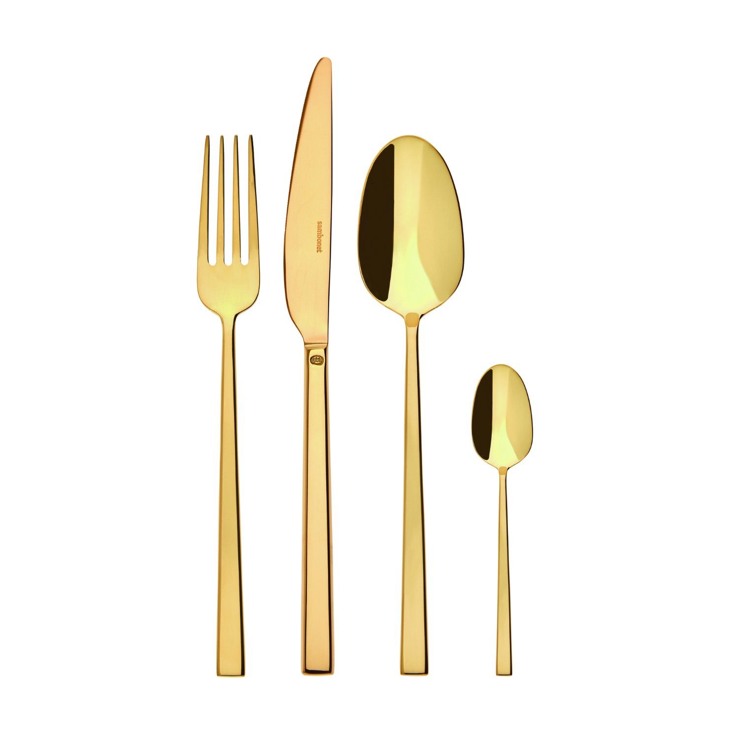 sambonet Besteck-Set Sambonet Rock Besteck 24tlg. Gold