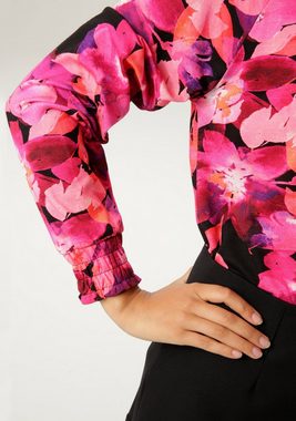 Aniston CASUAL Langarmshirt mit bezauberndem Blumendruck - NEUE KOLLEKTION