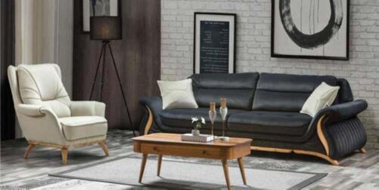Polster Relax Design Sessel Kunstleder Lounge Couch Sessel Sessel JVmoebel Sitzer