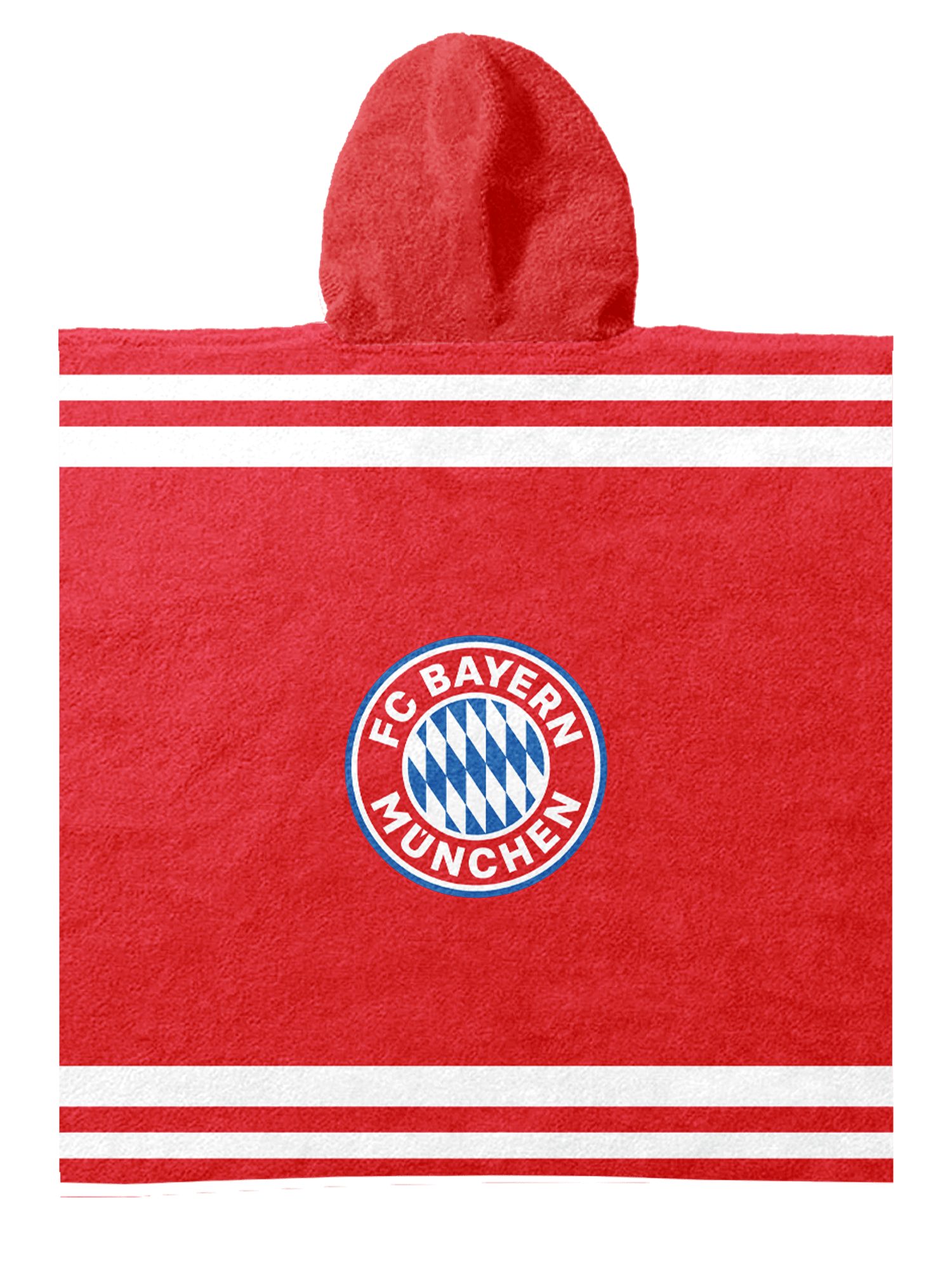 FC Bayern München Badetuch FC Bayern München I Badeponcho I Kinder I Rot, Baumwolle
