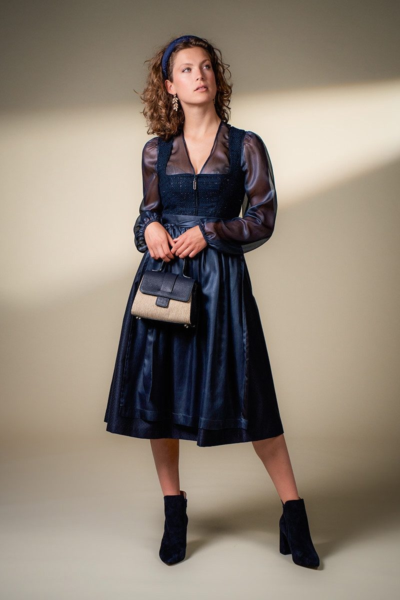 MarJo Dirndl Midi Dirndl 2tlg. - GAIMERSHEIM - nachtblau günstig online kaufen