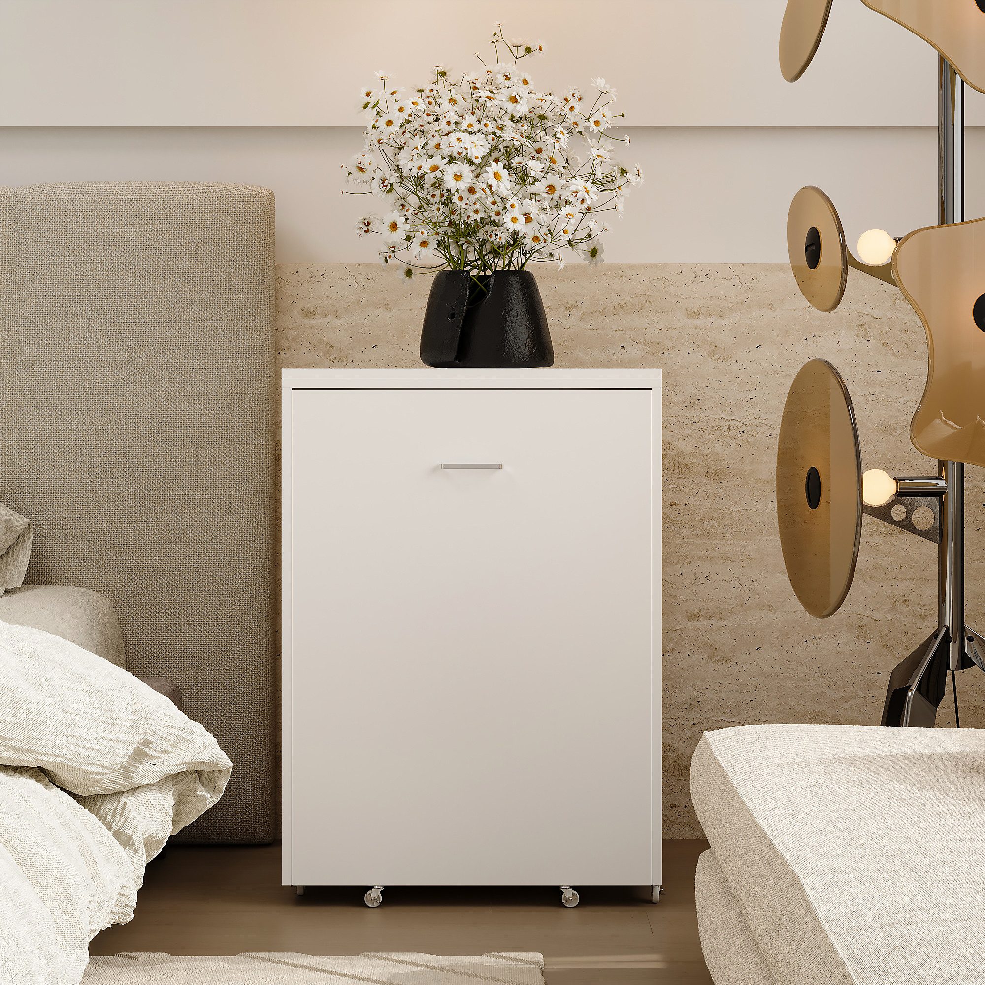 FUFU&GAGA Schminktisch ohne Spiegel, Faltbarer Schreibtisch in Weiß, Platzs günstig online kaufen