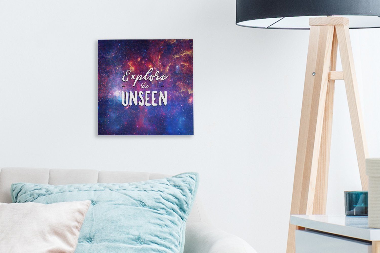 Bilder Schlafzimmer St), Zitate (1 Jungen Unsichtbare" Sprichwörter - - - OneMillionCanvasses® das für Wohnzimmer - Erforsche Leinwand Leinwandbild Mädchen,