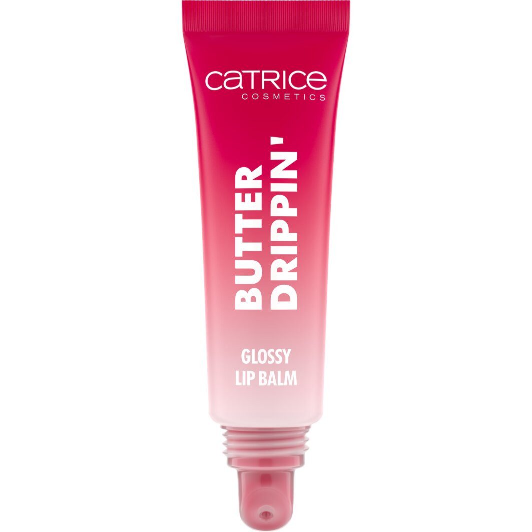 Catrice Lippenbalsam Butter Drippin' Glossy Lip Balm, 3-tlg., Dezenter Farbakzent, geschmeidig, hochglänzend, spendet Feuchtigkeit.