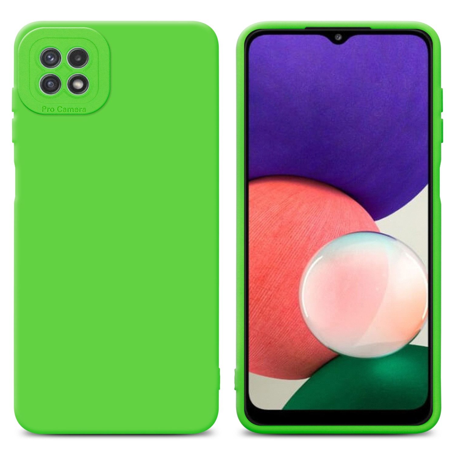 Cadorabo Handyhülle für Samsung Galaxy A22 5G Hülle Samsung Galaxy A22 5G, Hülle Schutzhülle TPU Silikon Case Cover