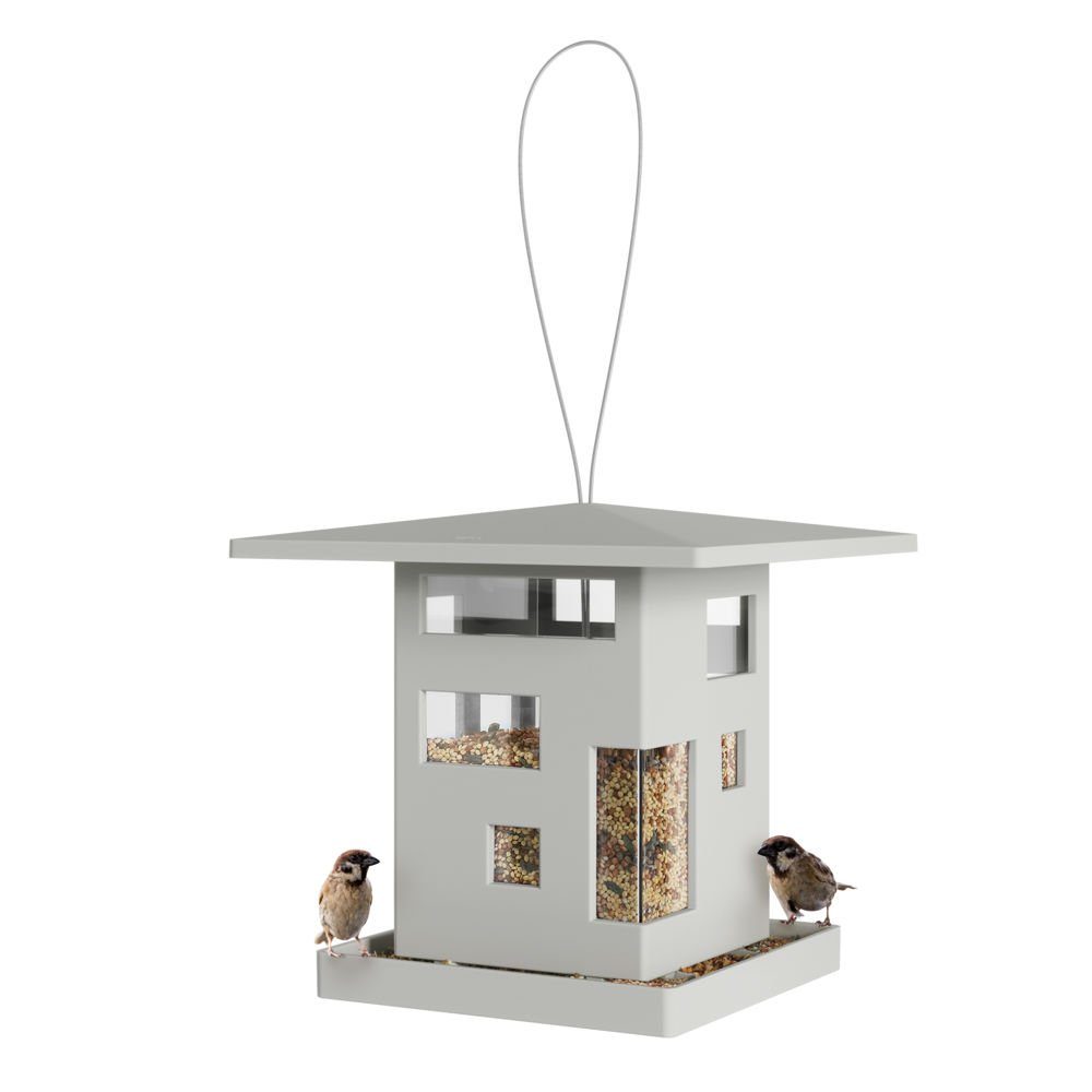 Vogelhaus Bird Cafe in Grau