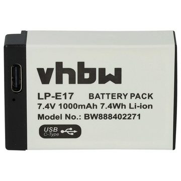 vhbw kompatibel mit Saramonic VmicLink5 RX, TX, RX+, TX+ Kamera-Akku Li-Ion 1000 mAh (7,4 V)