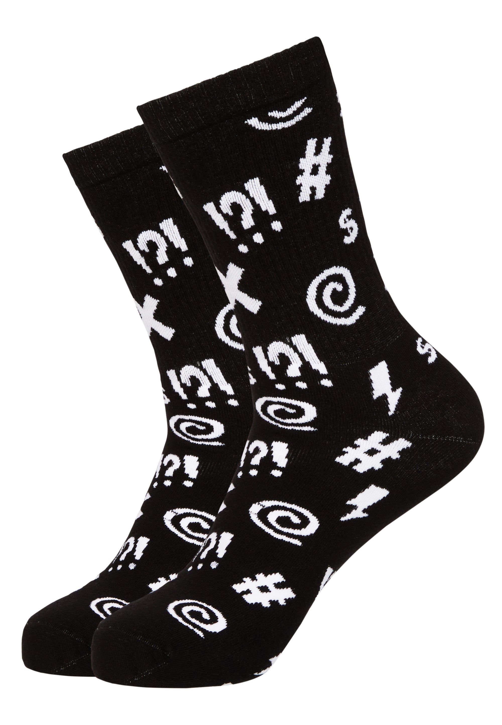 ALL (5-Paar) ESSENTIAL BEEPS OVER Schriftzug Socken Mxthersocker - trendigem mit