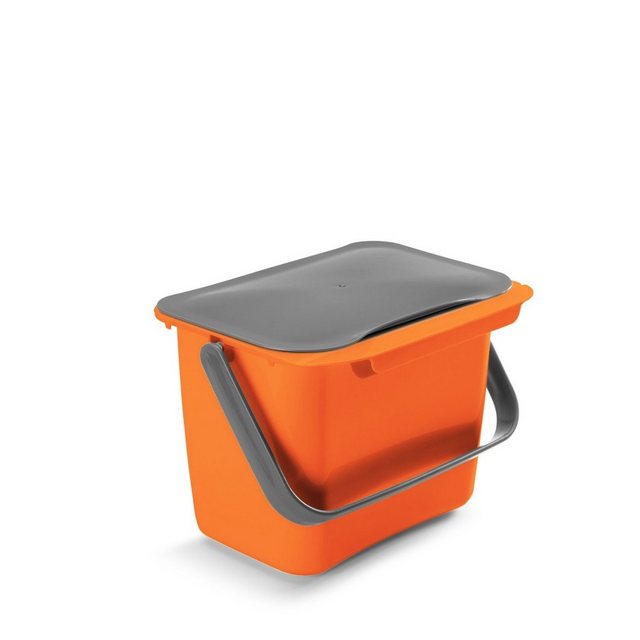Metaltex Mülltonnenbox “Abfallsammler Bin-Tex mit Deckel orange”