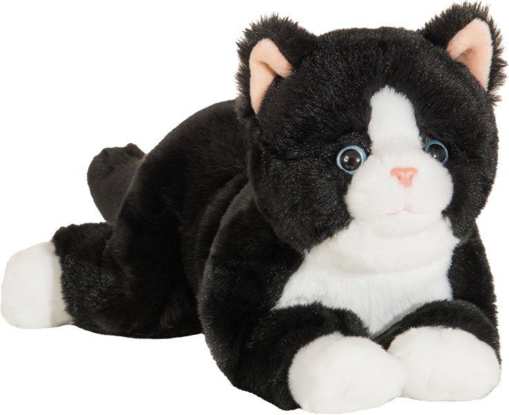 Teddy Hermann® Kuscheltier Schlenkerkatze schwarz 30 cm, zum Teil aus recyceltem Material