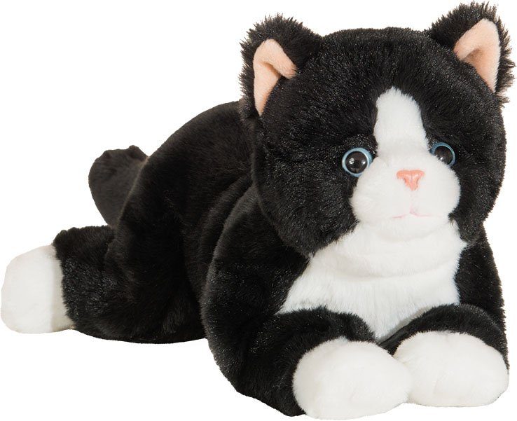 Katze sitzend 25 cm dunkelbraun Stofftier Plüschtier Kuscheltier Super Soft Tier 