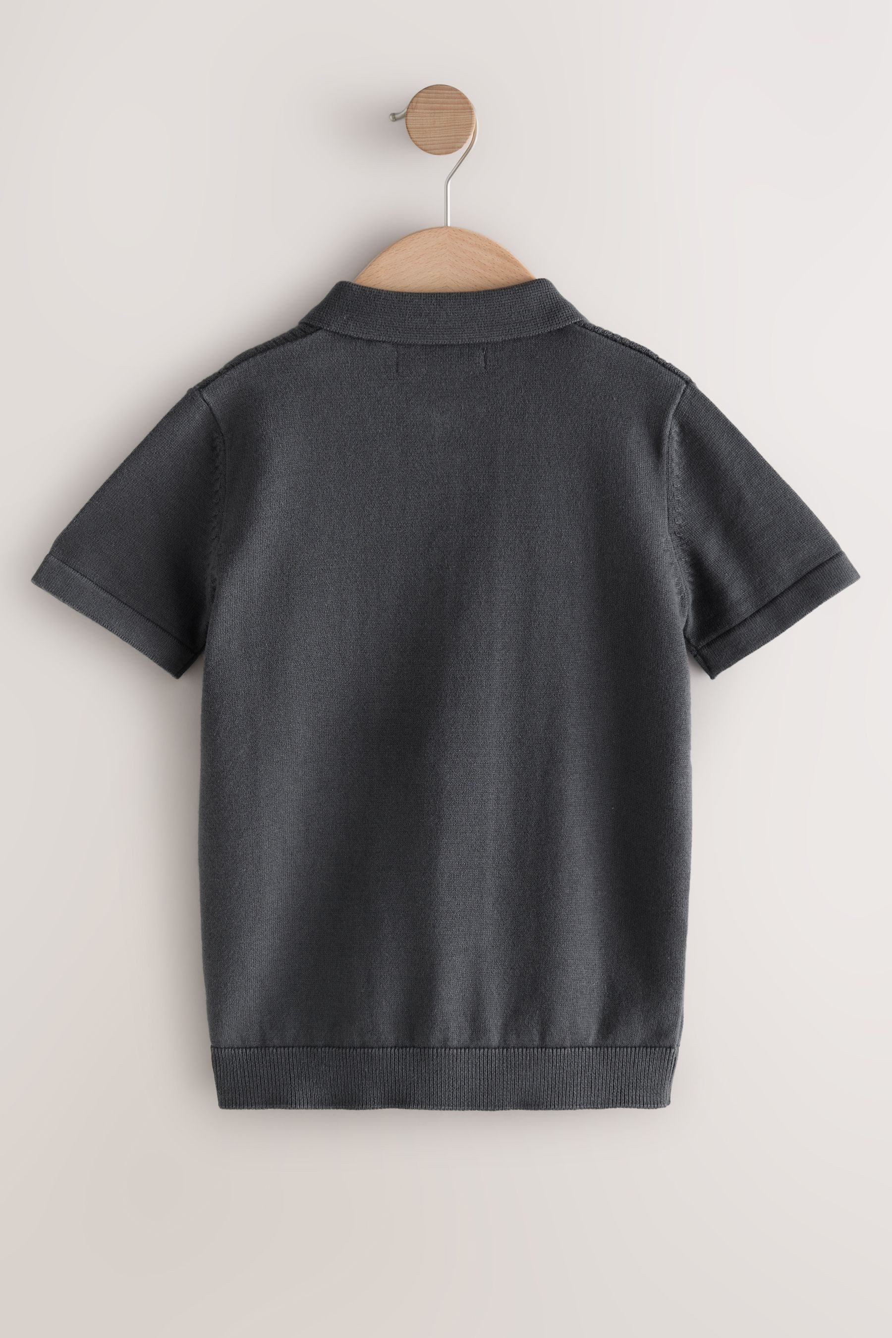 Next Polokragenpullover Strick-Poloshirt mit RV-Kragen (1-tlg)