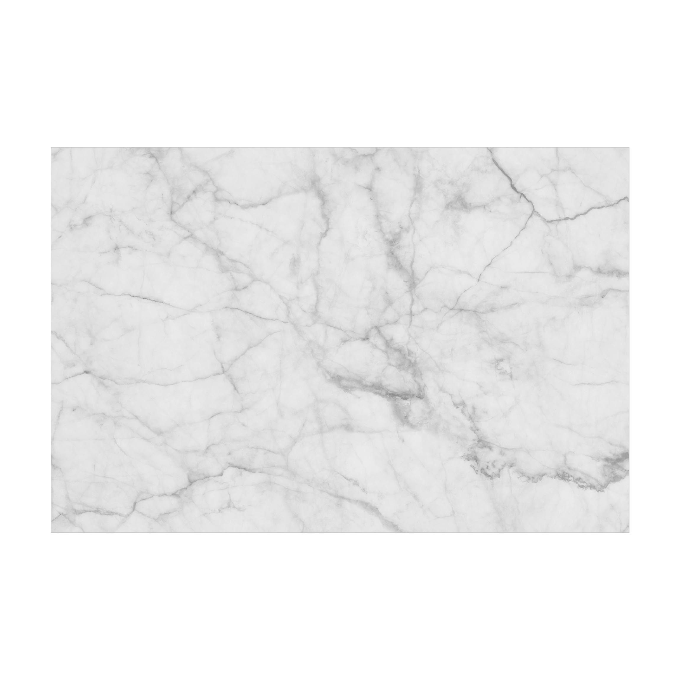 Bilderdepot24 Teppich Vinyl Wohnzimmer Schlafzimmer Flur Küche 3D Steinoptik, rechteckig - weiss glatt, nass wischbar (Küche, Tierhaare) - Saugroboter & Bodenheizung geeignet