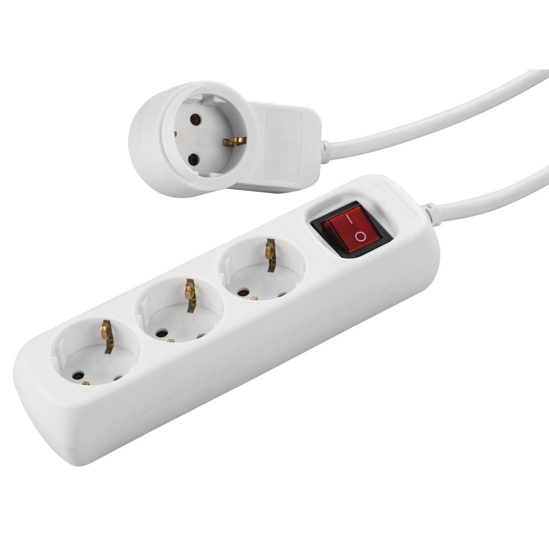 K & B Haushaltswaren - 2-fach Steckdose Adapter 2fach Mehrsteckdose  Multistecker Adapterstecker SCHUKO Schutzkontakt