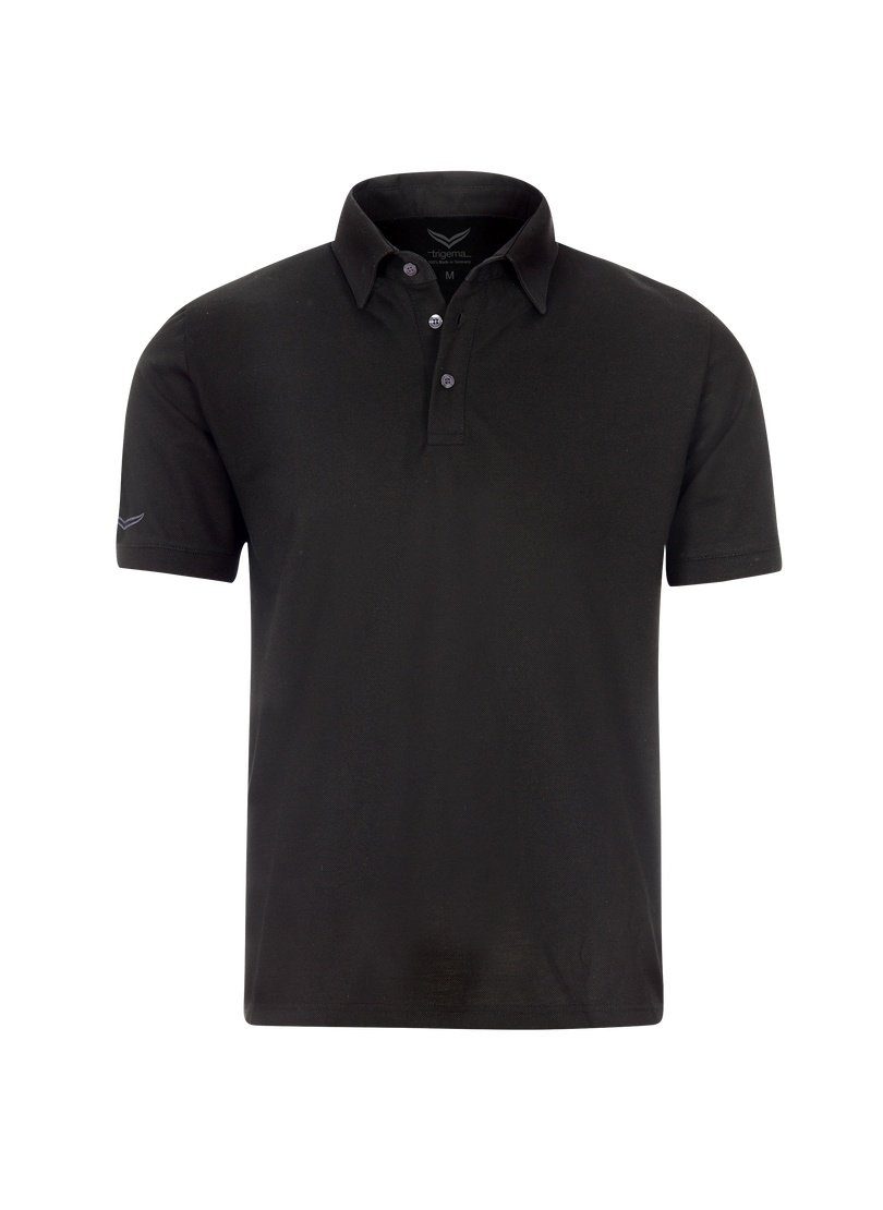 Trigema Poloshirt TRIGEMA Business-Poloshirt schwarz | Poloshirts