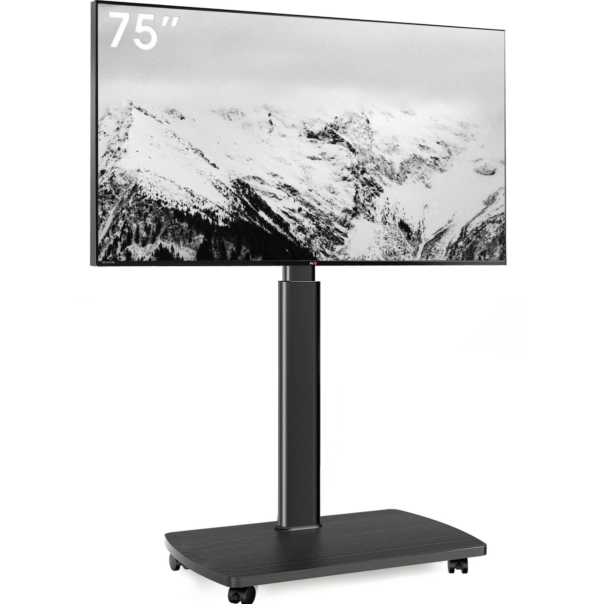 AOKCOS TV-Ständer, (bis 75 Zoll, mit Holzbasis)