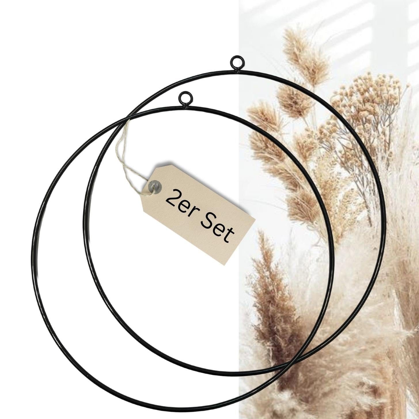 Bada Bing Hängedekoration Dekoring zum selbstgestalten Metallring schwarz Ø günstig online kaufen