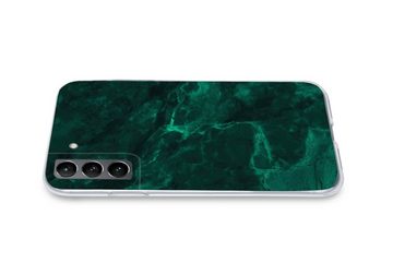 MuchoWow Handyhülle Marmor - Limone - Grün - Strukturiert - Marmoroptik, Phone Case, Handyhülle Samsung Galaxy S21 Plus, Silikon, Schutzhülle