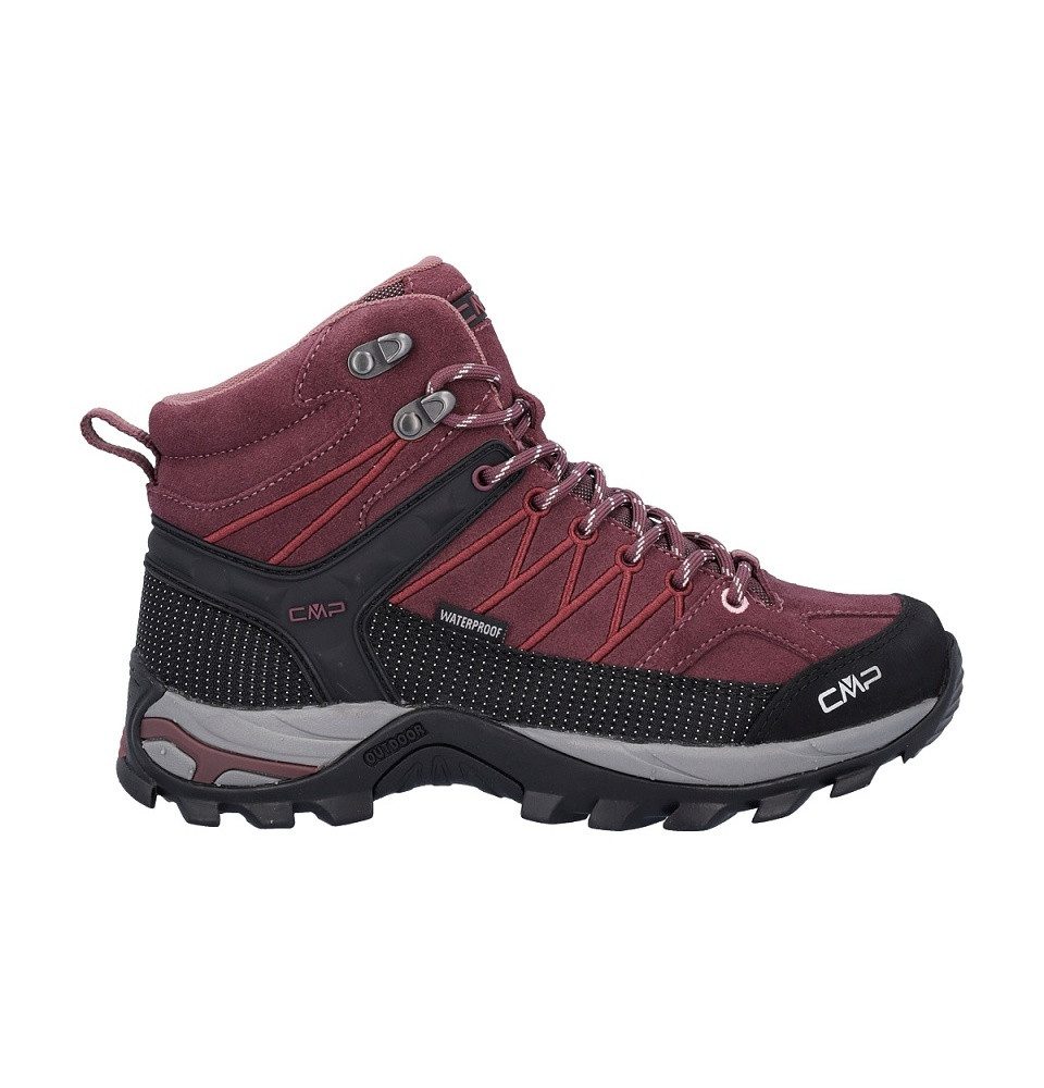 CMP Rigel Mid WP (Trekking, wasserdicht) dunkelrot Damen Wanderschuh