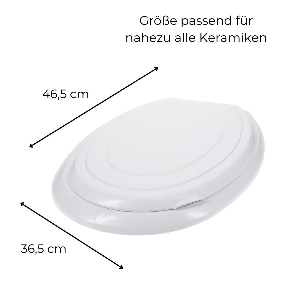 GarPet WC-Sitz Universal Toilettendeckel weiß Klodeckel günstig online kaufen