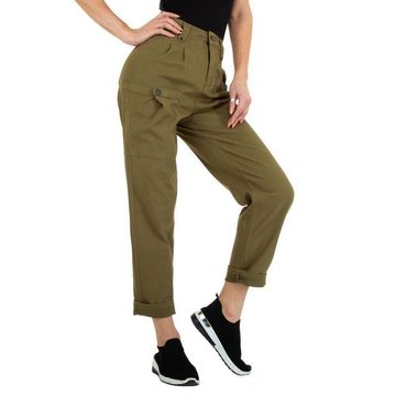 Ital-Design Chinohose Damen Freizeit Stretch Chino in Grün