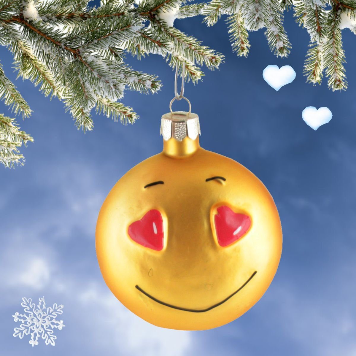 Christbaumschmuck INGE-GLAS® Jokie Weihnachts-Hänger INGE-GLAS® (1-tlg) LOVE