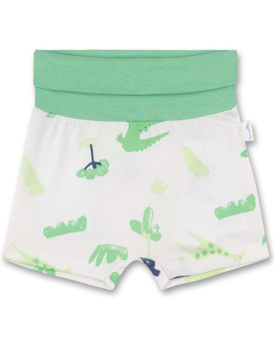 Sanetta Sweatshorts Baby Shorts Jungen Bio Baumwolle Dino Print bequem