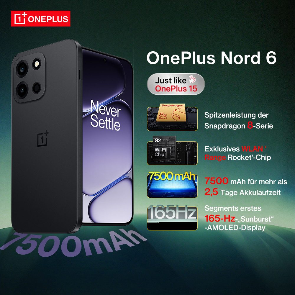 OnePlus Nord 6 512GB Schwarz 5G