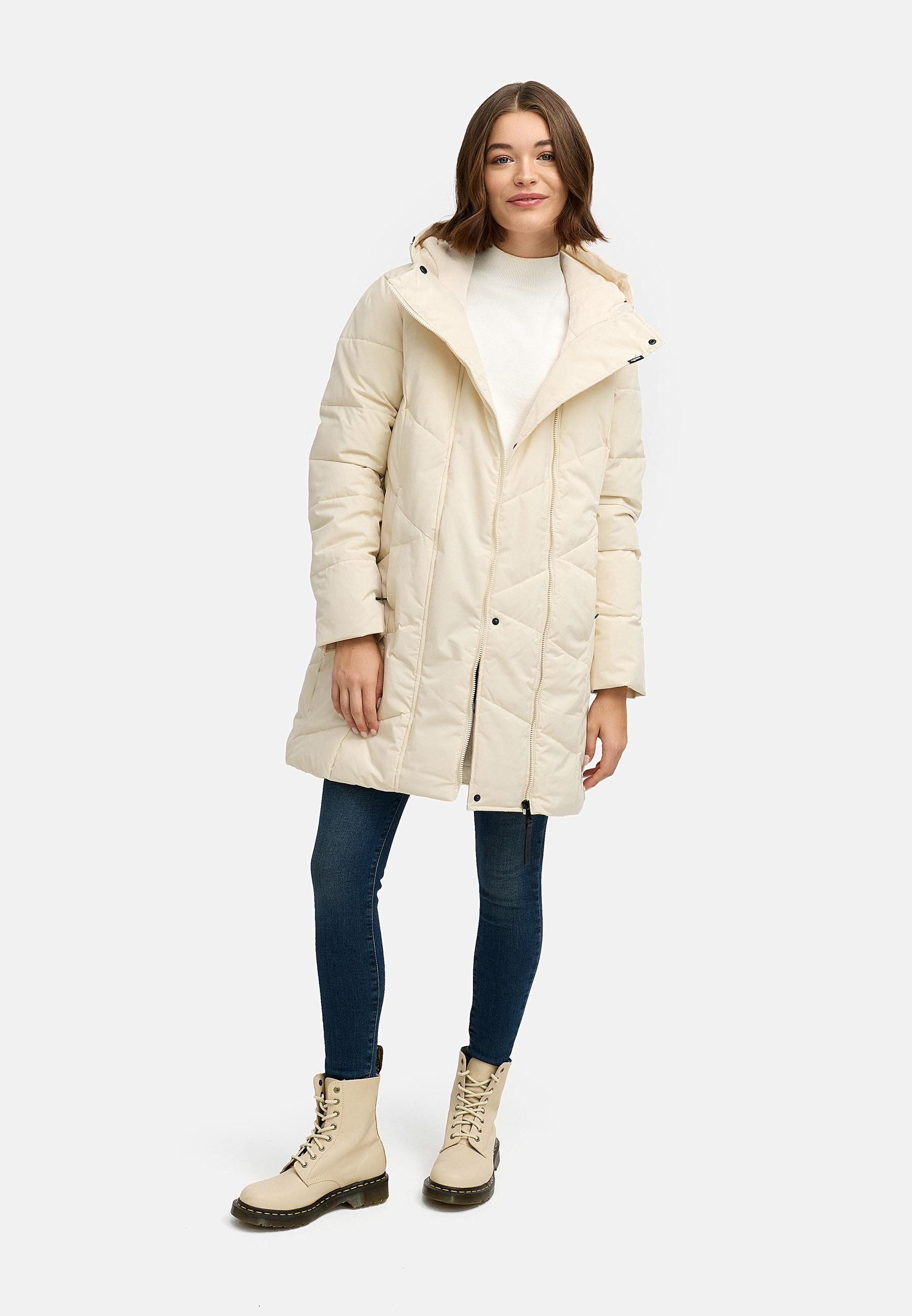 Ragwear Steppmantel Pevilla YOUMODO Wasserdichter Damen Winter gesteppter Kurzmantel