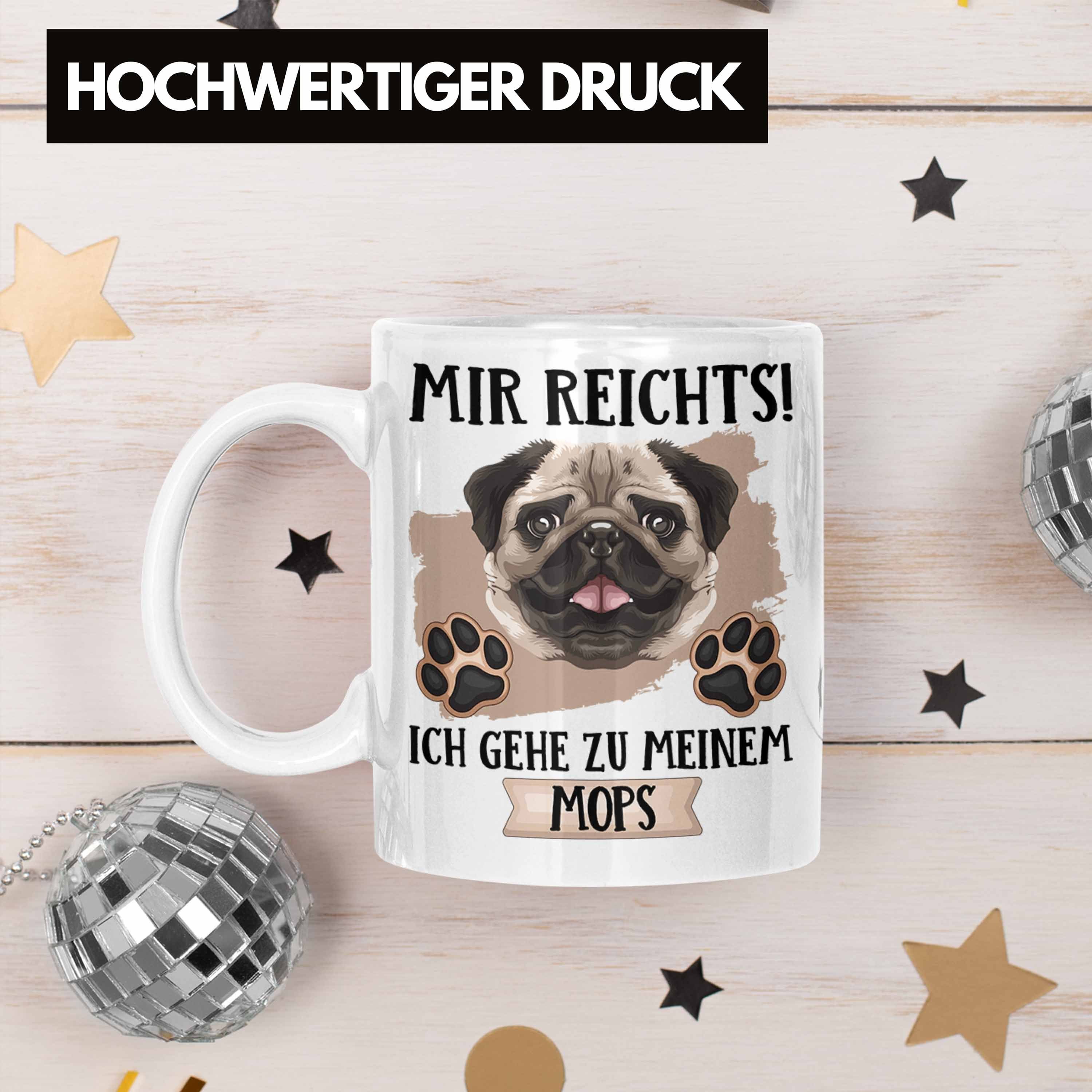 Weiss Besitzer Mir Geschenkidee Reichts Tasse Trendation Spruch Mops Lustiger Tasse Geschenk