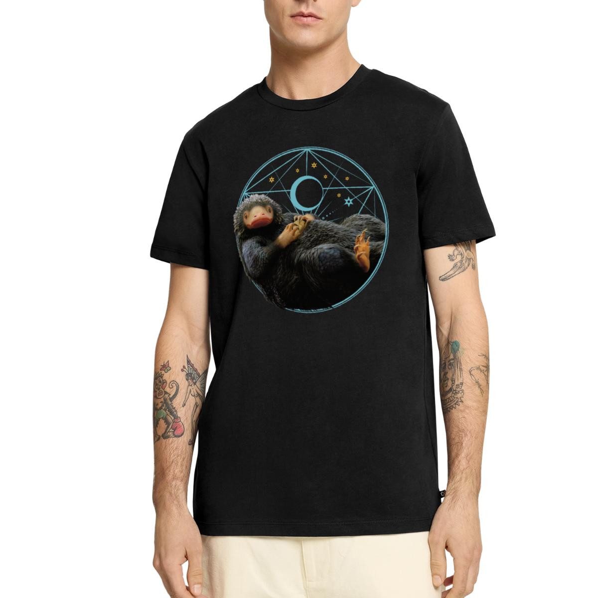 T-Shirt Phantastische Tierwesen Niffler mit Münze Geschenk Männer Premium T-Sh