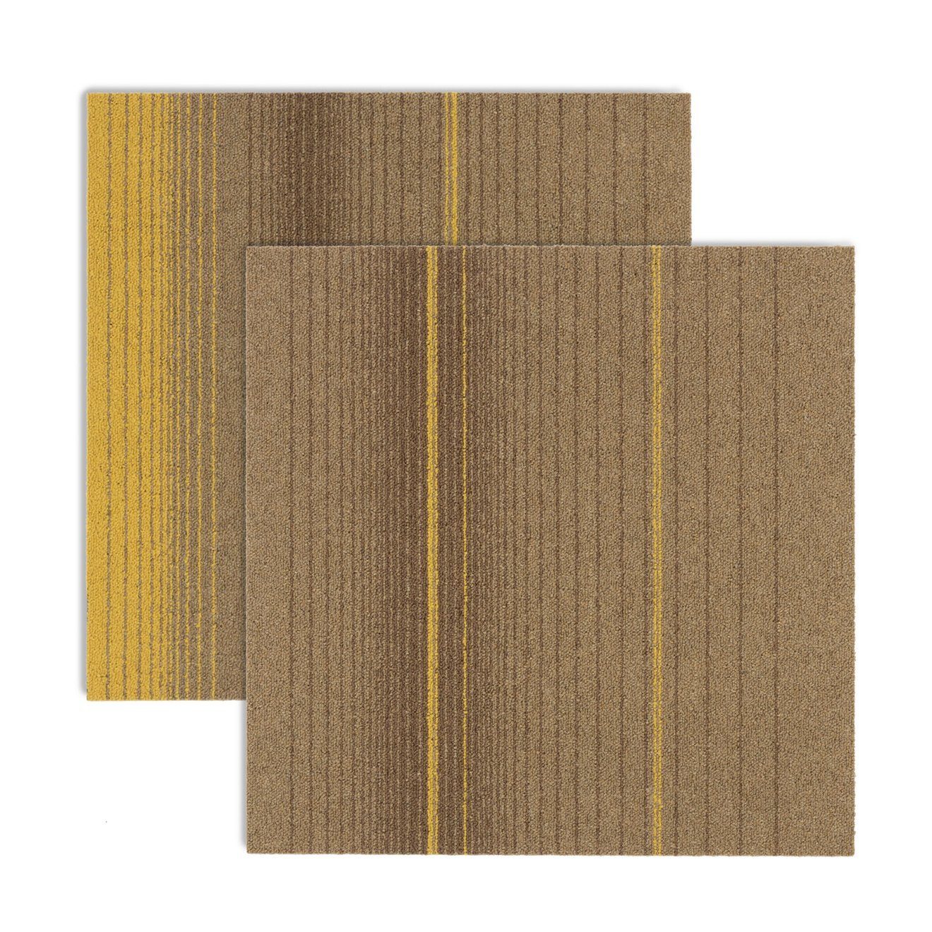 Teppichfliese Farben, 5.5 Fliese, cm, Bodenschutz, 50x50 Whitburn, verschiedene Höhe: mm Karat, Gelb