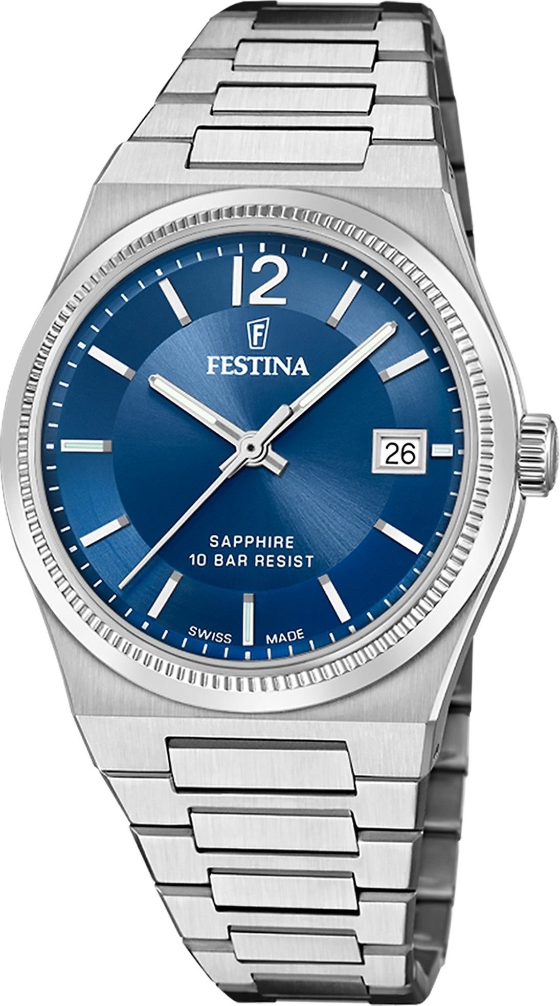 Quarzuhr Festina Damenuhr Edelstahl silber