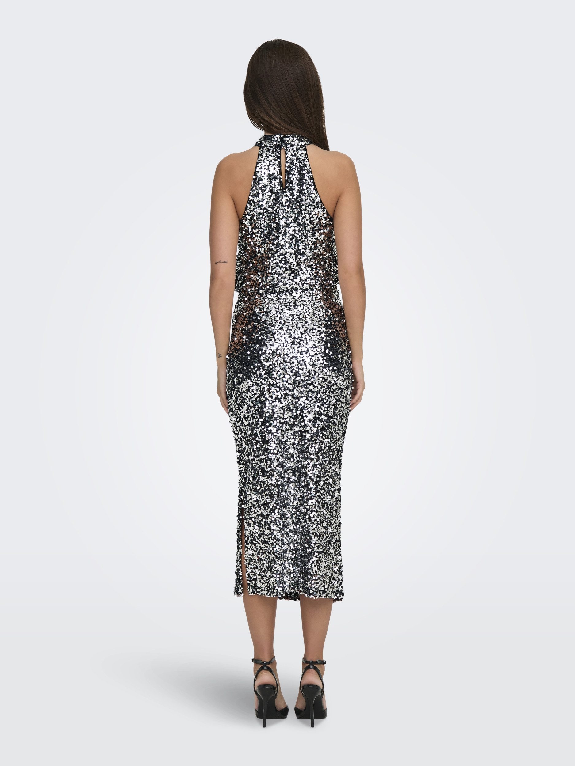 JDY Midirock JDYDIANA SEQUINS SLIT SKIRT JRS EXP