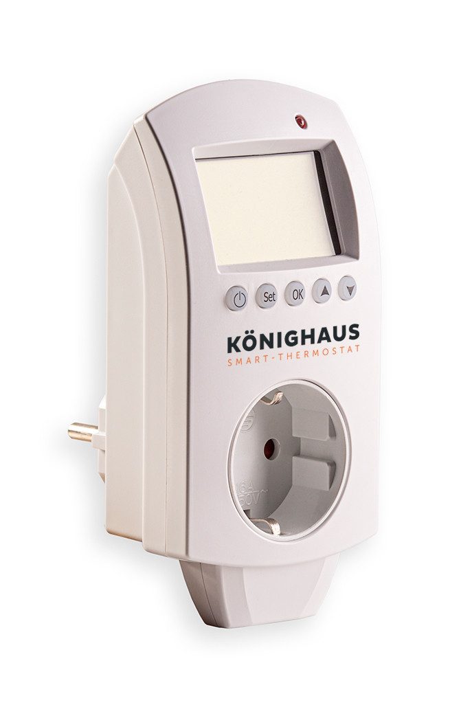 Könighaus Raumthermostat Smart Thermostat, max. 230 V, elektronisch, einfache Steuerung per App