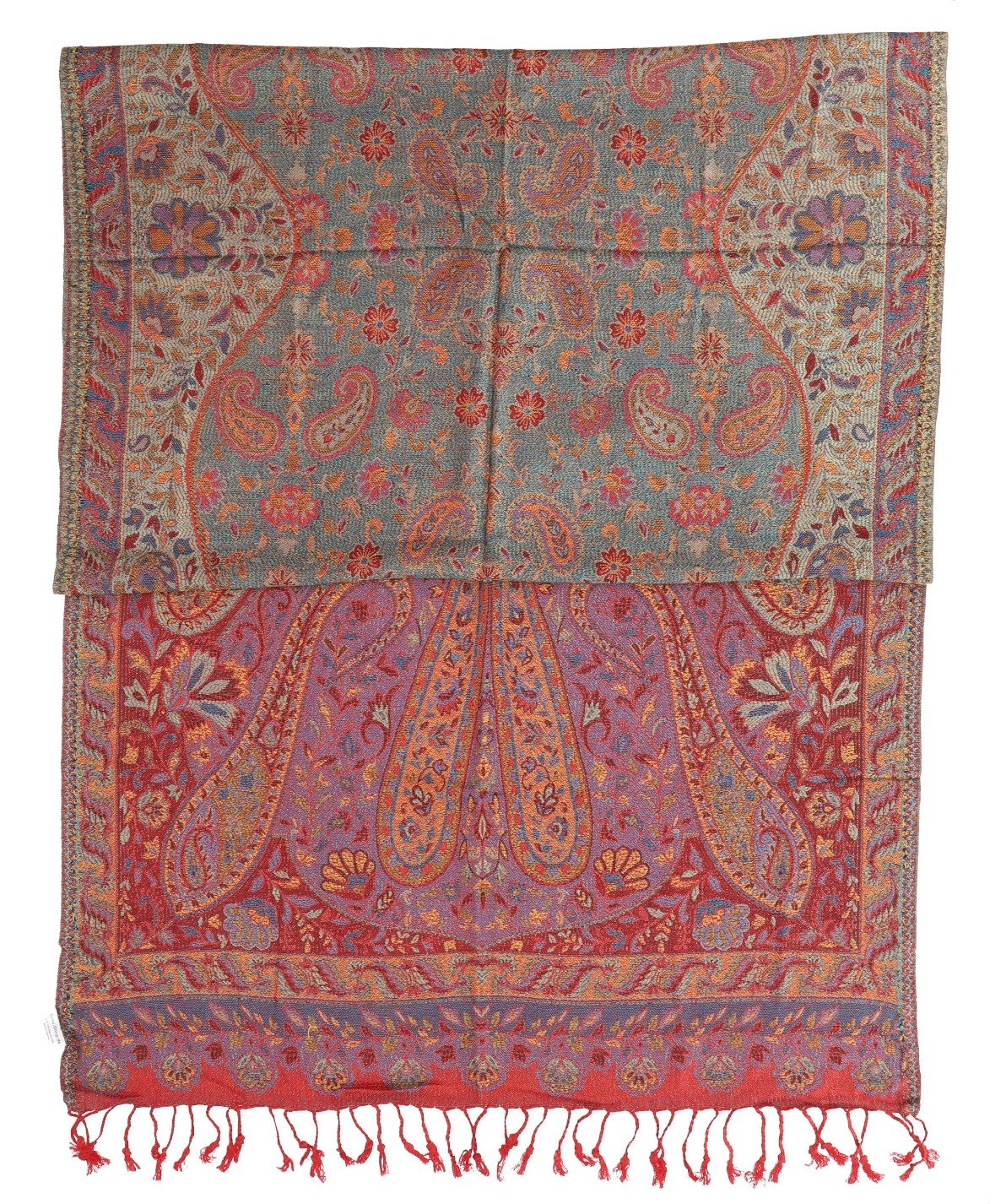 Guru-Shop Halstuch Indischer Schal, Stola mit Paisley Muster,..
