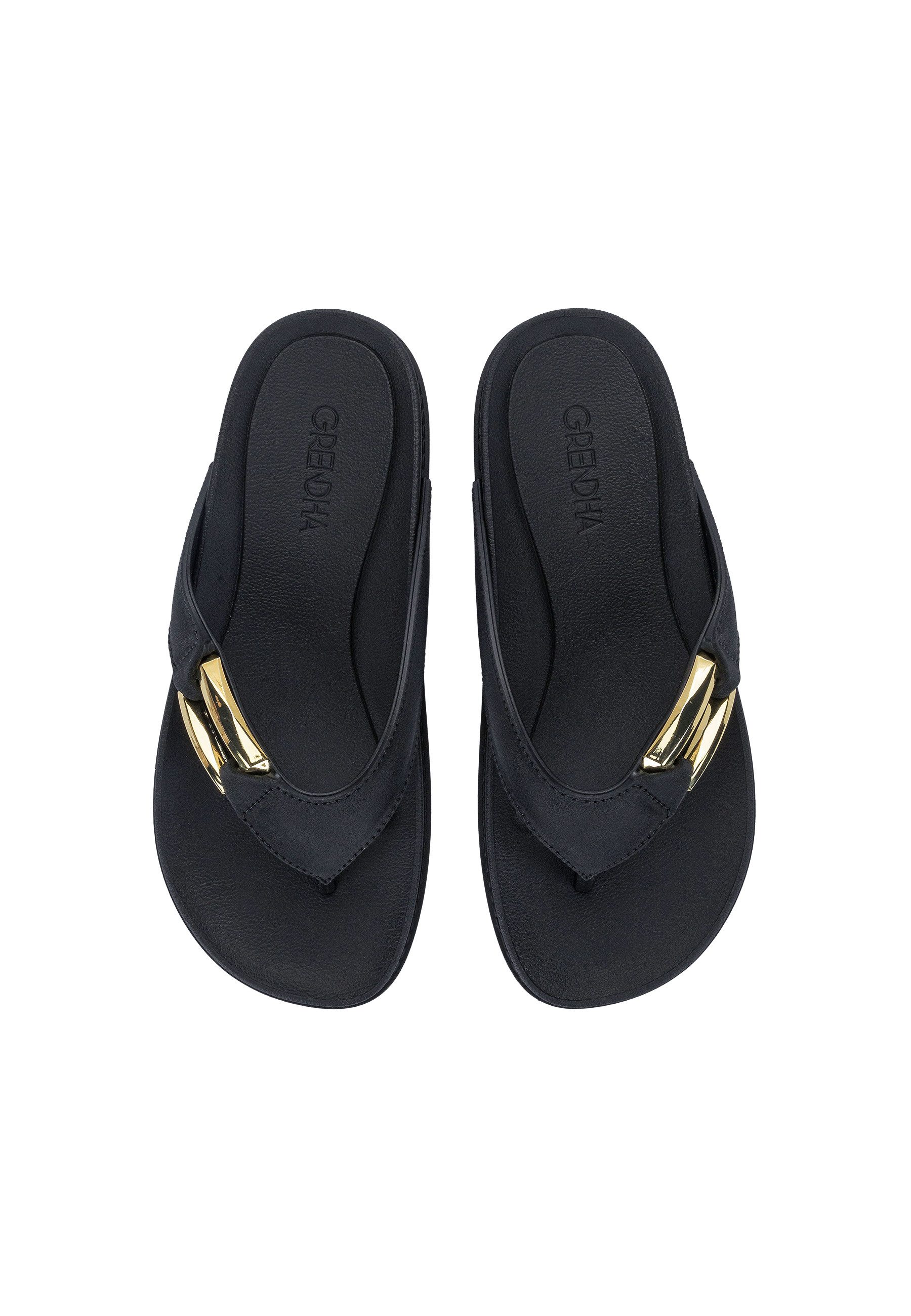 Grendha GRENDHA ESPLENDOR RAST AD - Zehentrenner / Flip Flop Zehentrenner Auffällige Metall-Applikation - bequeme Sohle – Bild 3 von 5
