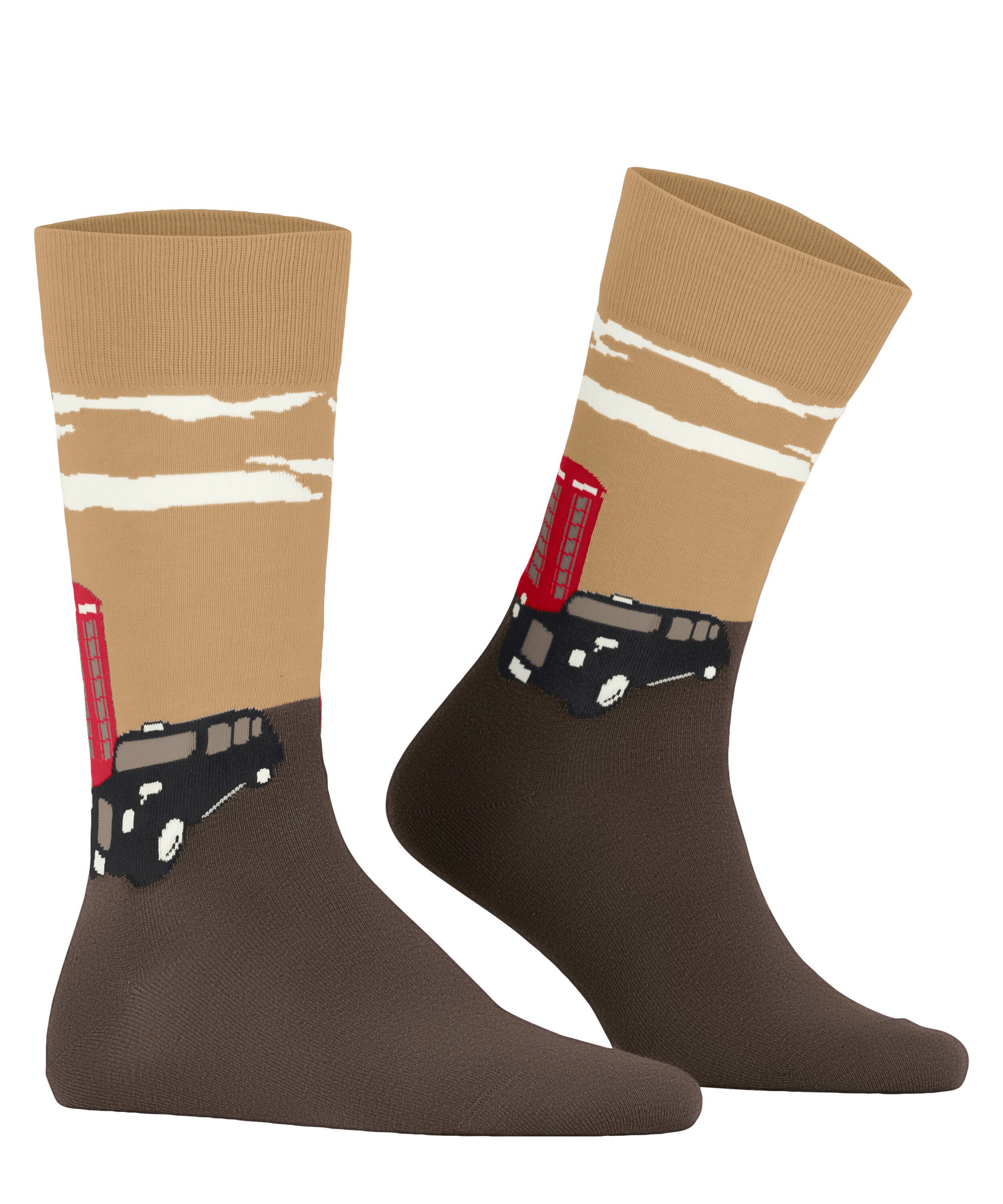 (5321) brown Burlington maple Socken (1-Paar) London